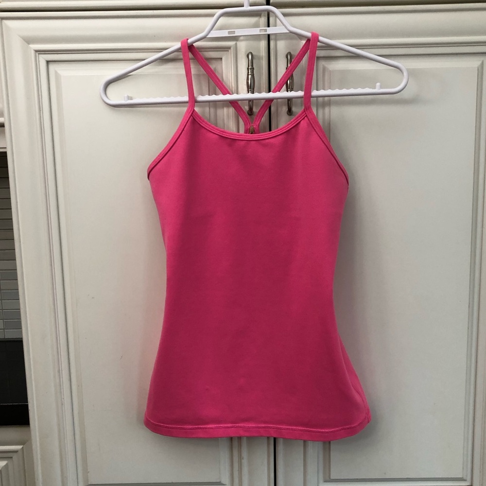 Ivivva by Lululemon Tumblin Y tank top with bra liner